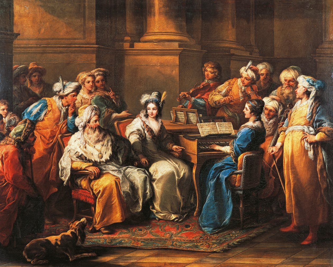 Der Großtürke gibt seiner Geliebten ein Konzert von Carle van Loo
