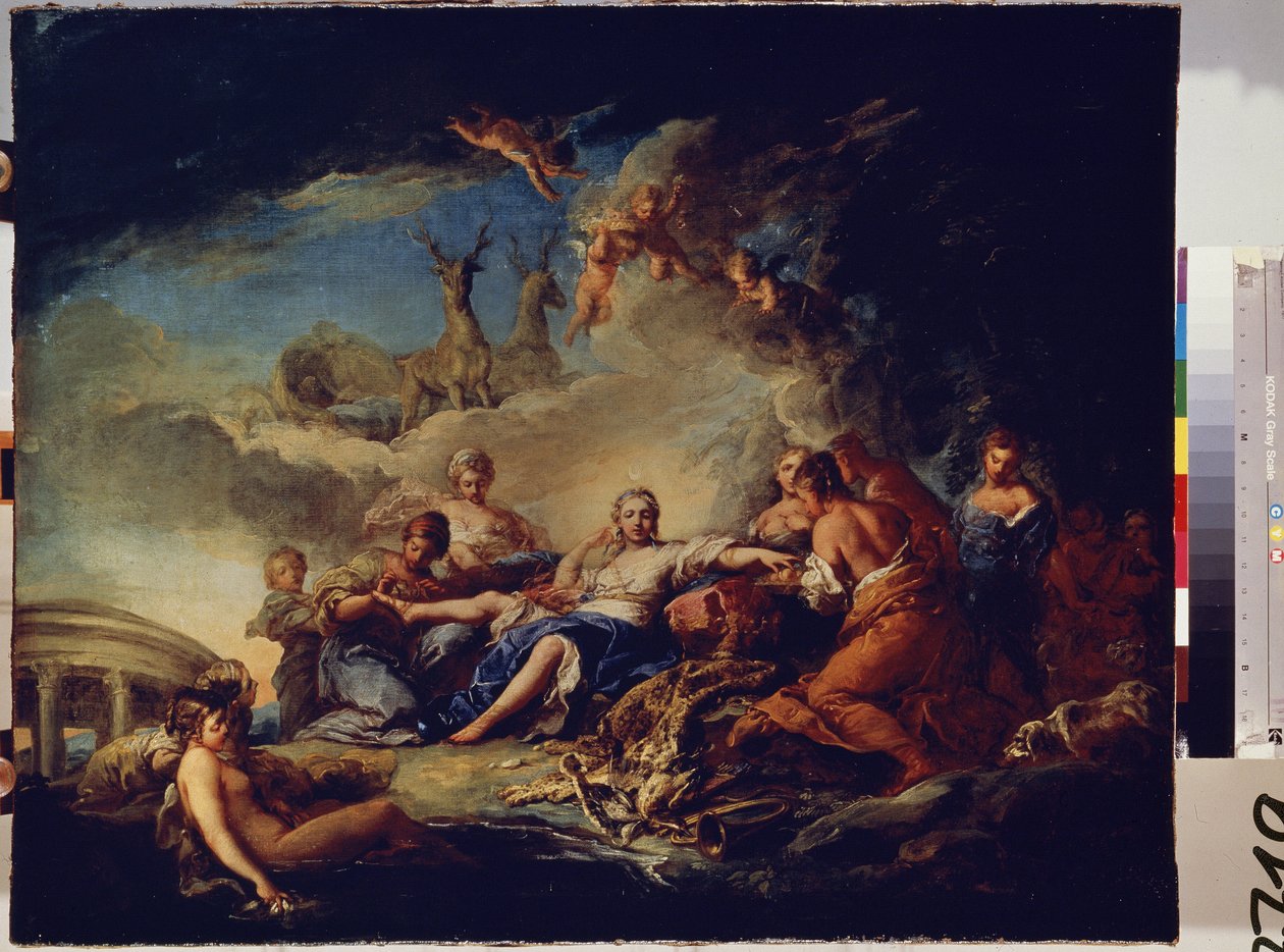 Dianas Ruhe während der Jagd von Carle van Loo
