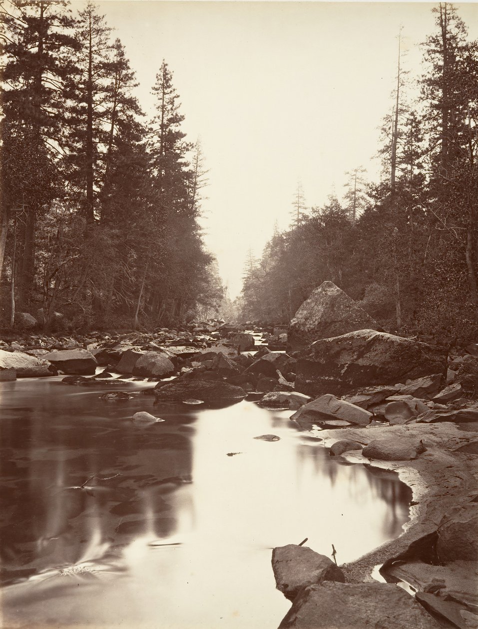Merced River, Yosemite von Carleton E. Watkins.