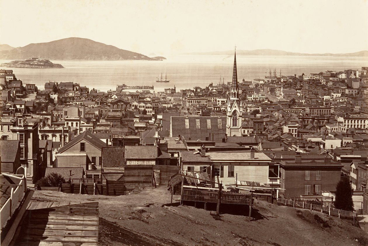 San Francisco, von der California und Powell Street von Carleton Emmons Watkins