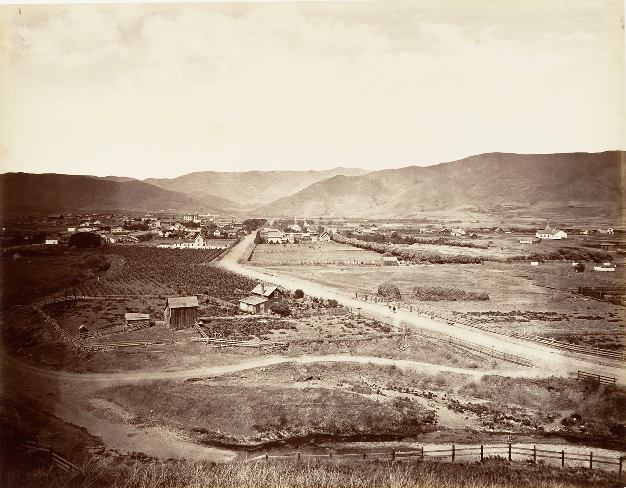 San Luis Obispo, 1876, gedruckt ca. 1876 von Carleton Emmons Watkins