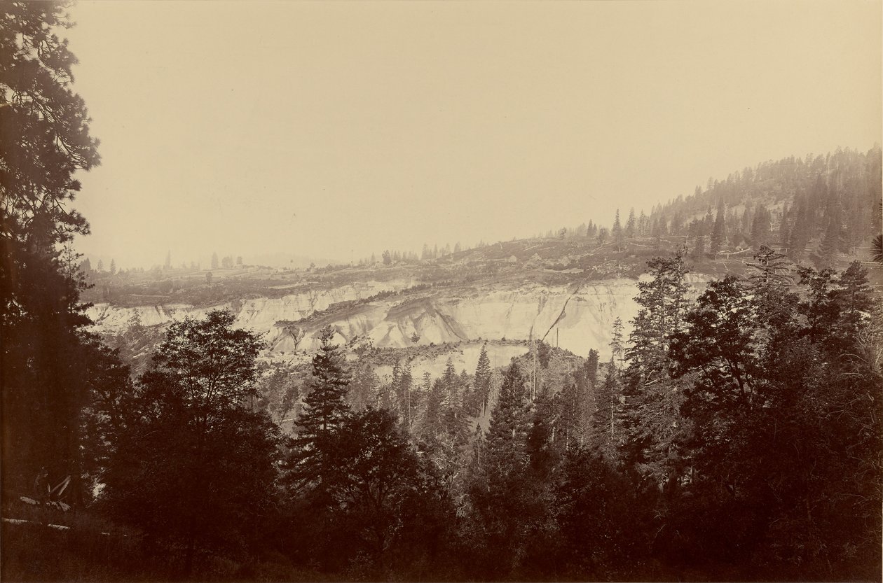 Gesamtansicht, Relief Hill, Nevada, Co. von Carleton Watkins