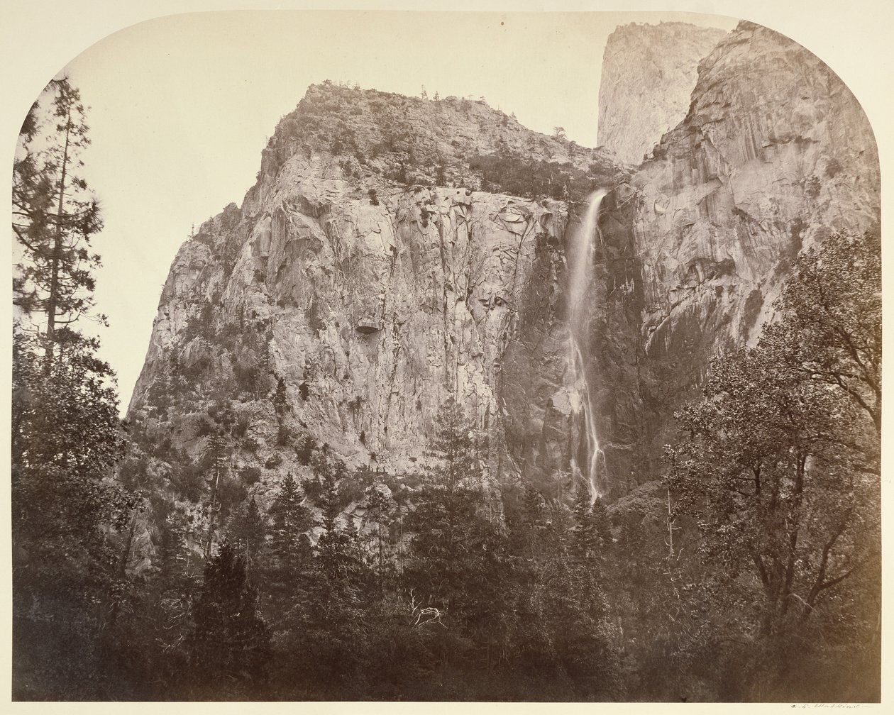 Pohono - Brautschleier - 900 ft. Yosemite von Carleton Watkins