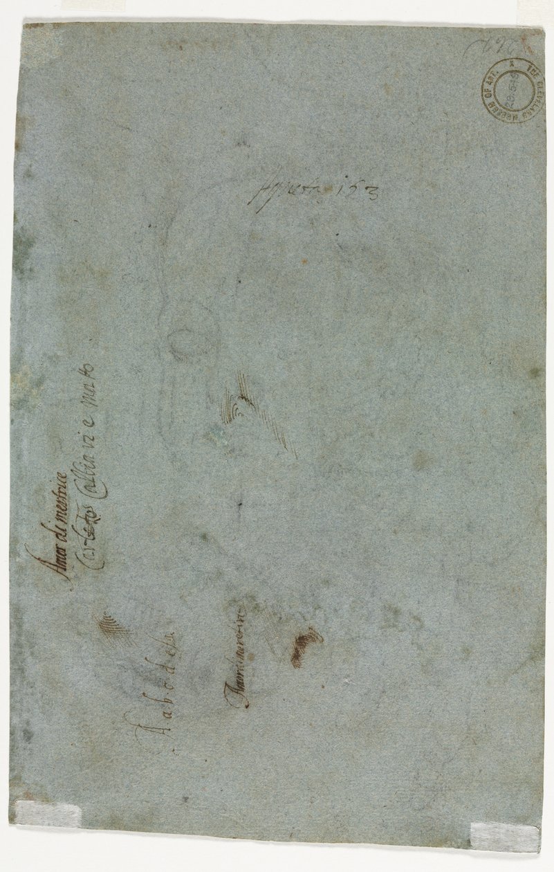 Skizze eines Kinderkopfes, ca. 1586 von Carletto Caliari