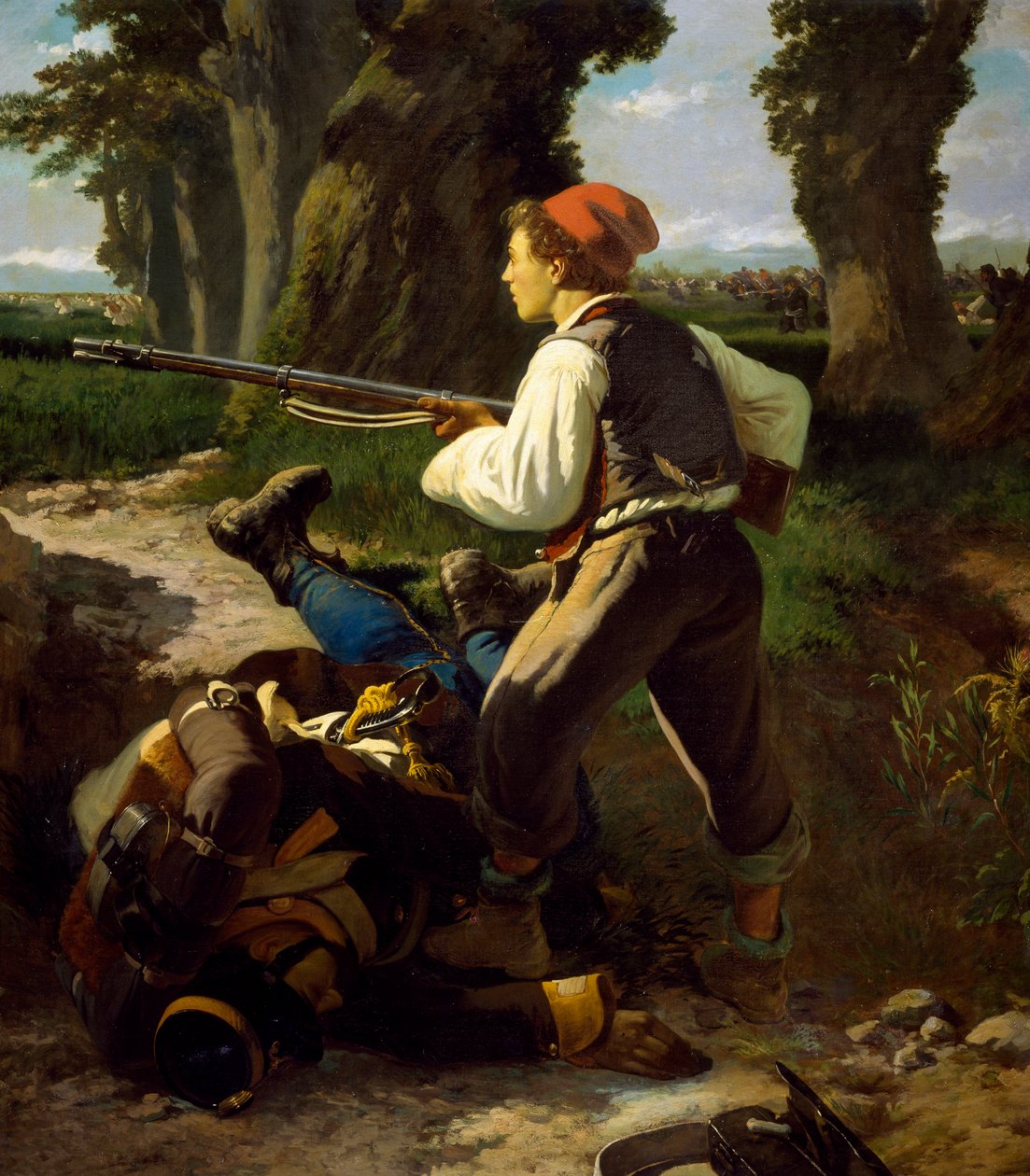 Pasquale Cova in der Schlacht von Varese, 26. Mai 1859 von Carlo Ademollo
