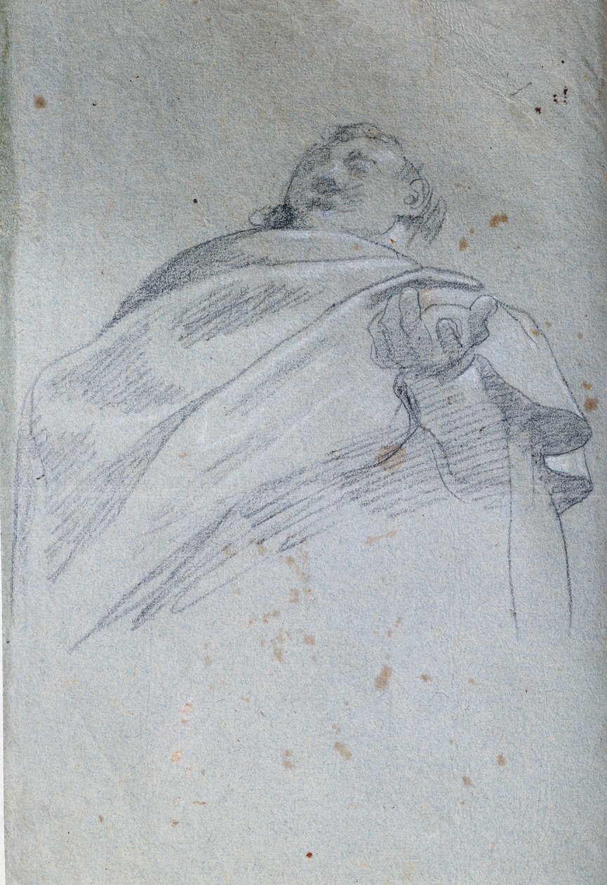 Büste eines Mannes mit Umhang von Carlo Bononi
