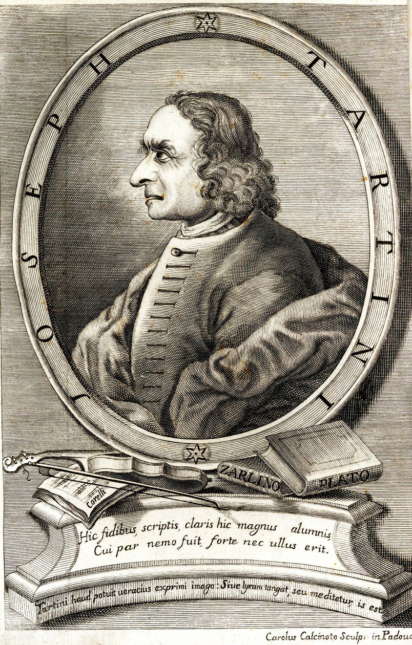 Porträt des Geigers und Komponisten Giuseppe Tartini 1692-1770 von Carlo Calcinotto