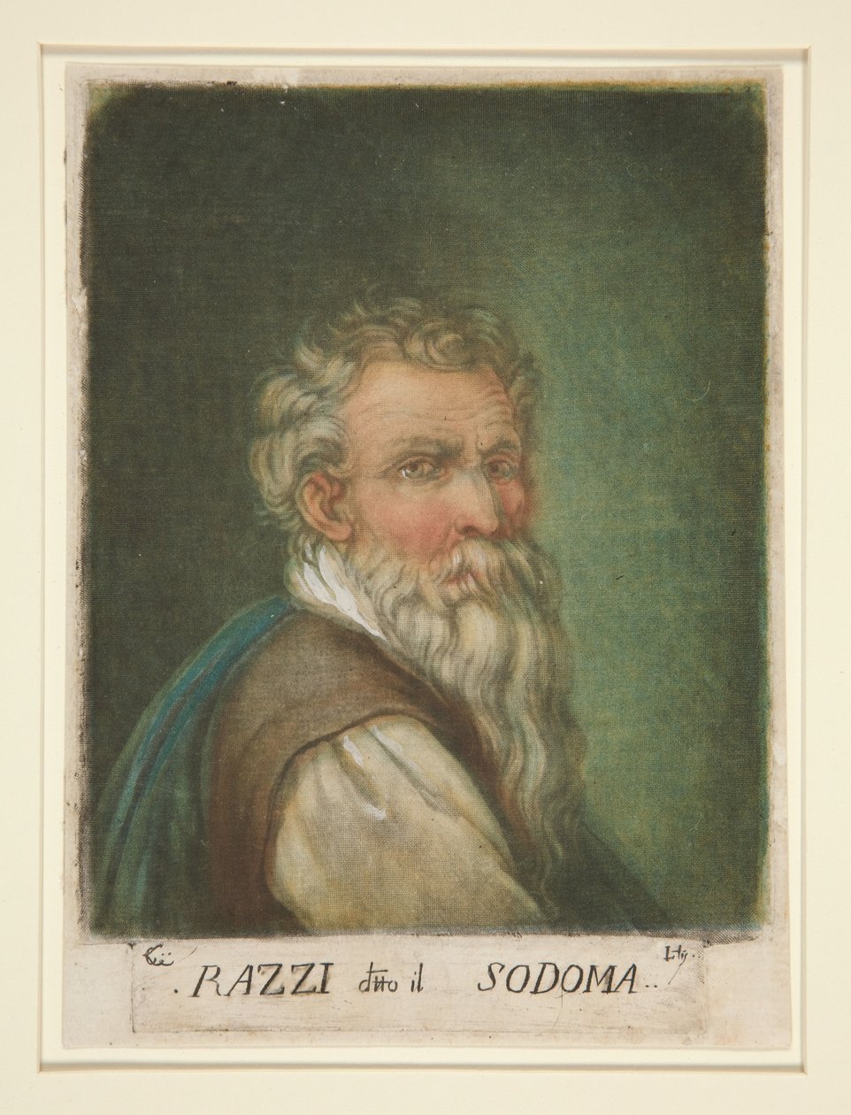 (Porträt von) G. A. Bazzi, genannt Il Sodoma von Carlo Lasinio