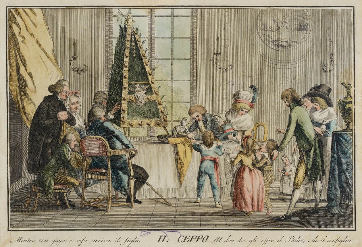 Die Familie, aus dem Portfolio Spiele, Unterhaltungen und jährliche Feste, die in der Toskana und besonders in Florenz üblich sind von Carlo Lasinio