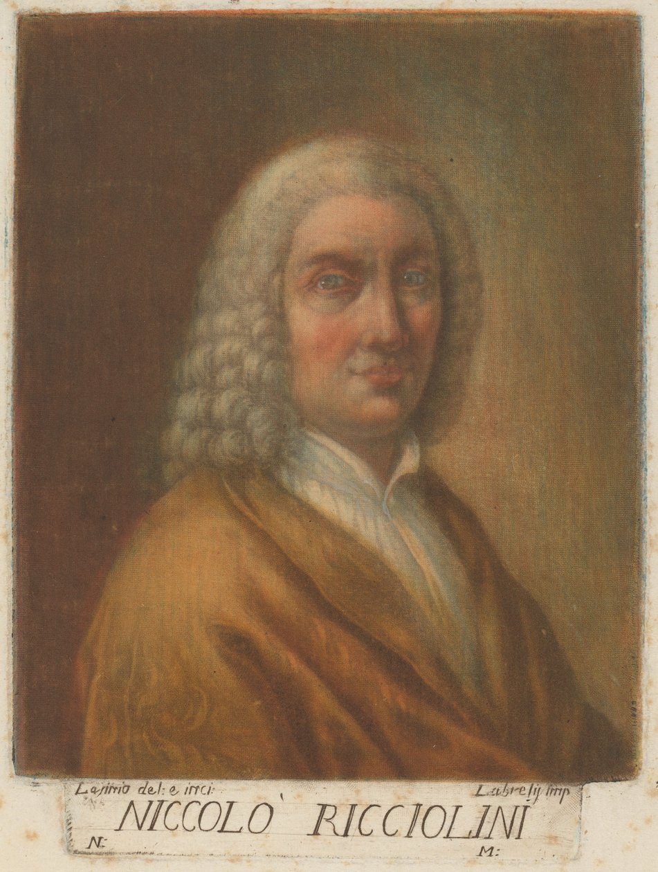 Niccolo Ricciolini von Carlo Lasinio, after Nicolò Ricciolini