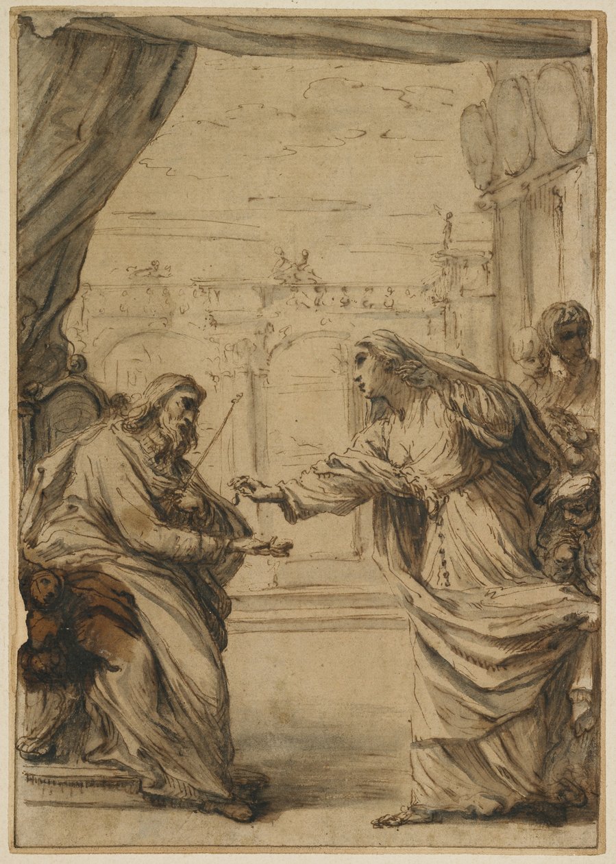 Die Familie Rospigliosi huldigt Papst Clemens IX. von Carlo Maratta or Maratti