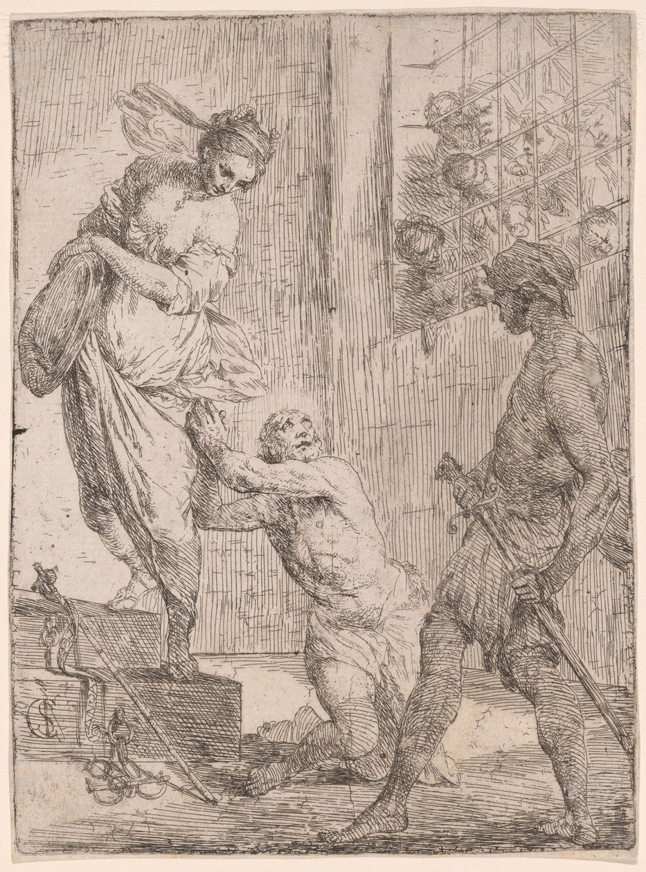 Das Martyrium des Heiligen Johannes des Täufers von Carlo Saraceni