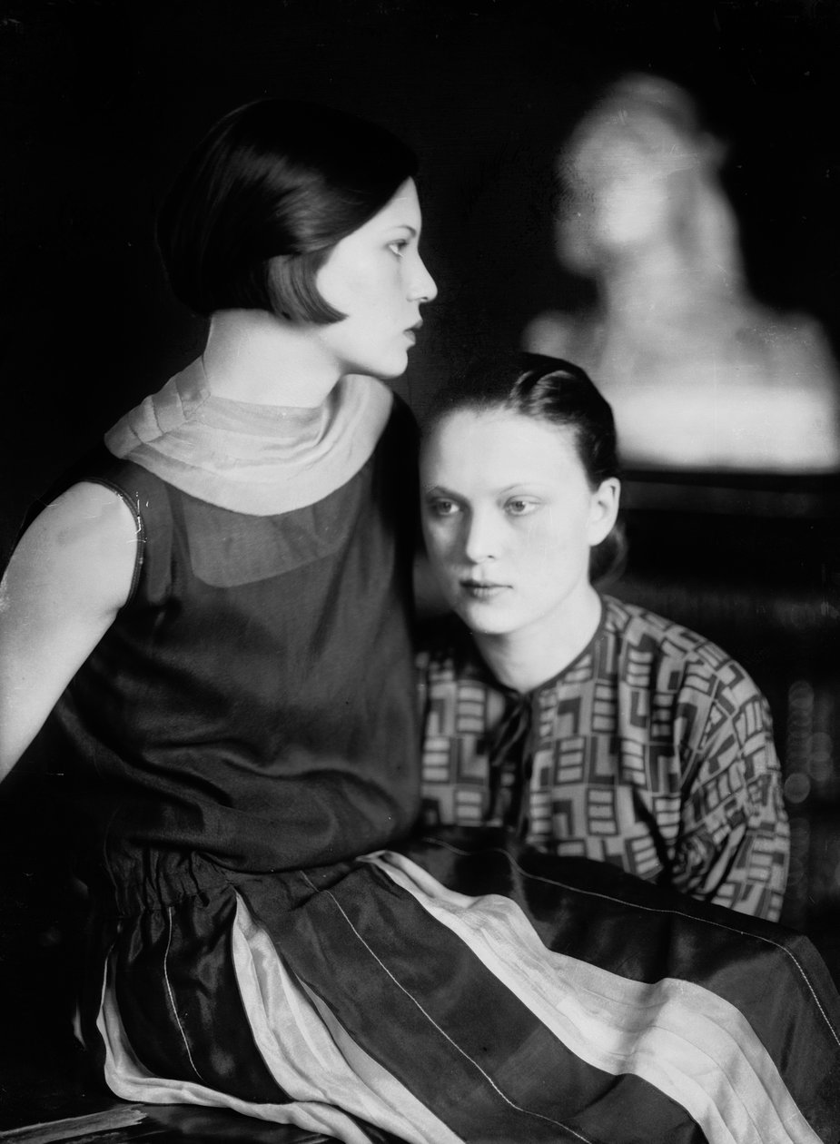 Porträt von Wanda und Marion Wulz, Triest, um 1920 von Carlo Wulz
