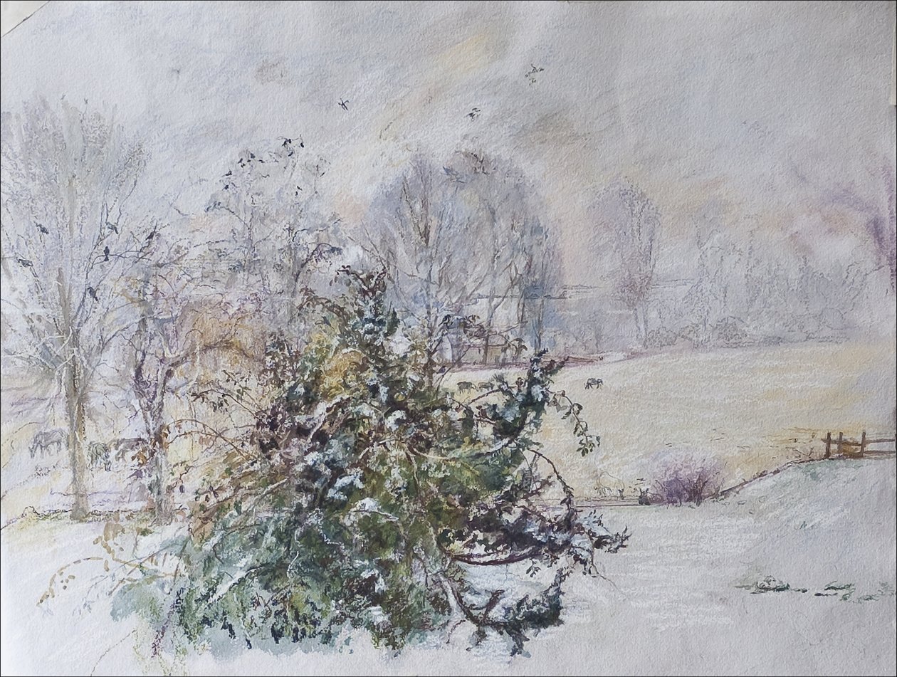 Winter aus unserem Fenster von Caroline Hervey Bathurst