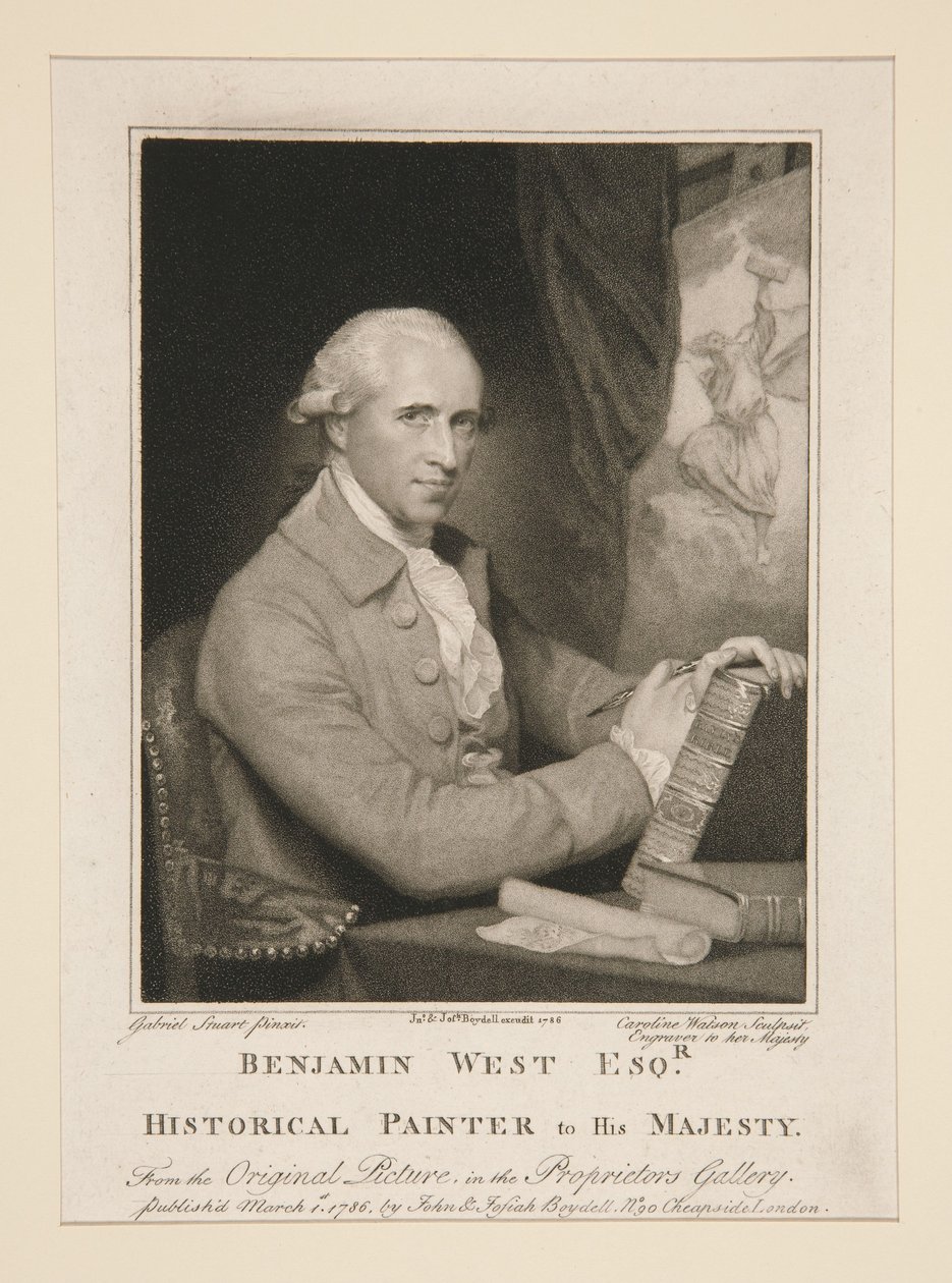 Benjamin West Esq.r / Historienmaler Seiner Majestät von Caroline Watson