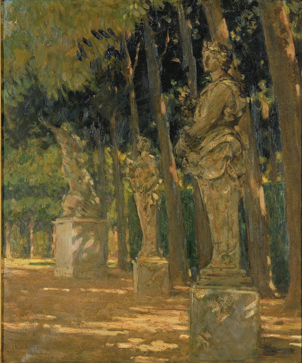 Kreuzung am Ende des Tapis Vert, Versailles von Carroll Beckwith