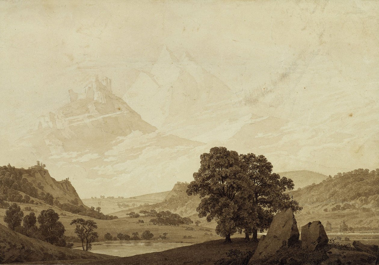 Herbst - Abend - Reife aus dem Zyklus der Jahreszeiten, Tageszeiten und Lebensalter, 1803 von Caspar David Friedrich