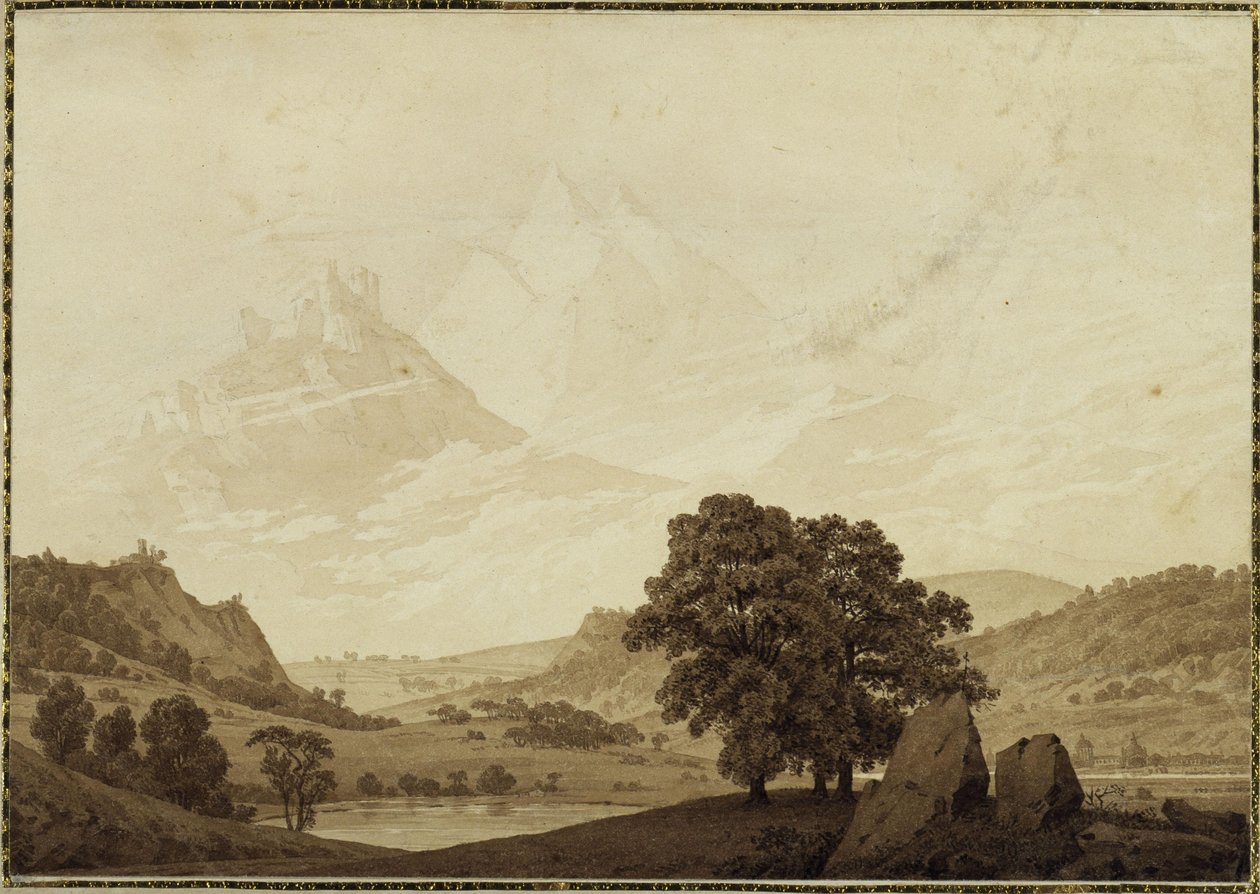 Der Herbst - Der Abend - Die Reife (aus dem Jahreszeiten-, Tageszeiten- und Lebensalterzyklus von 1803) von Caspar David Friedrich