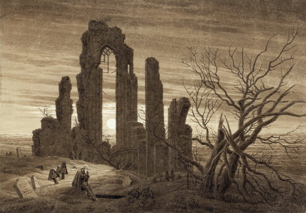 Winter, Nacht, Alter und Tod von Caspar David Friedrich