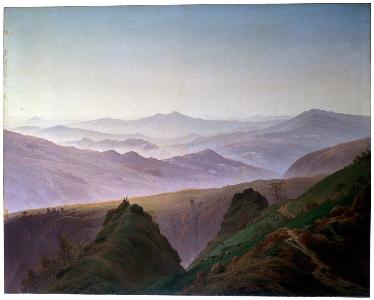 Morgen in den Bergen, vor 1823 von Caspar David Friedrich