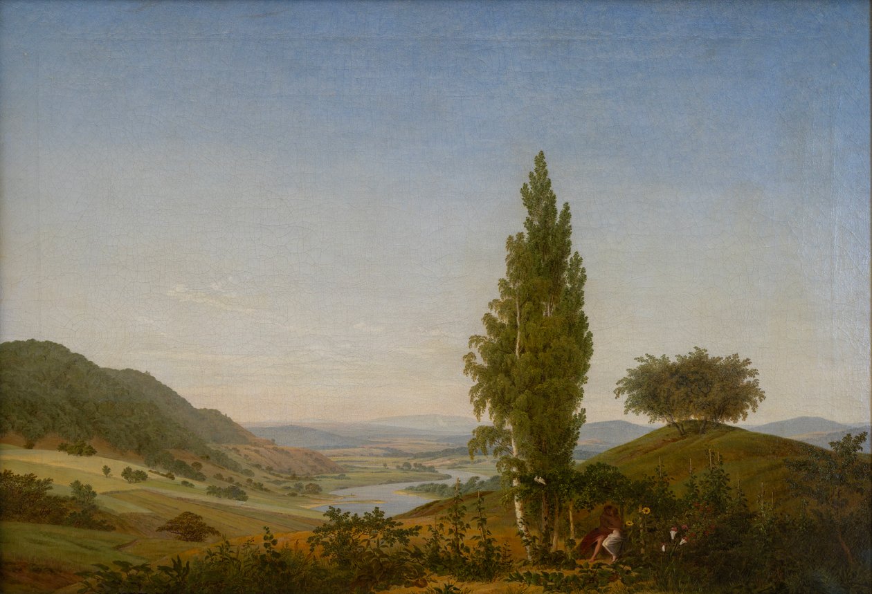Der Sommer (Landschaft mit Paar) von Caspar David Friedrich