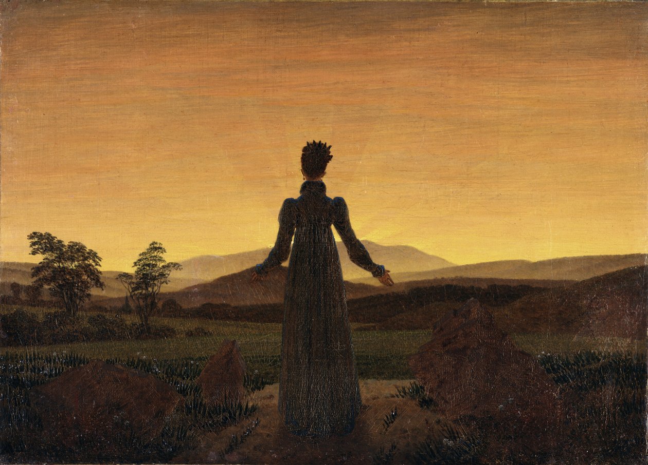 Frau vor der aufgehenden Sonne, ca. 1818 von Caspar David Friedrich