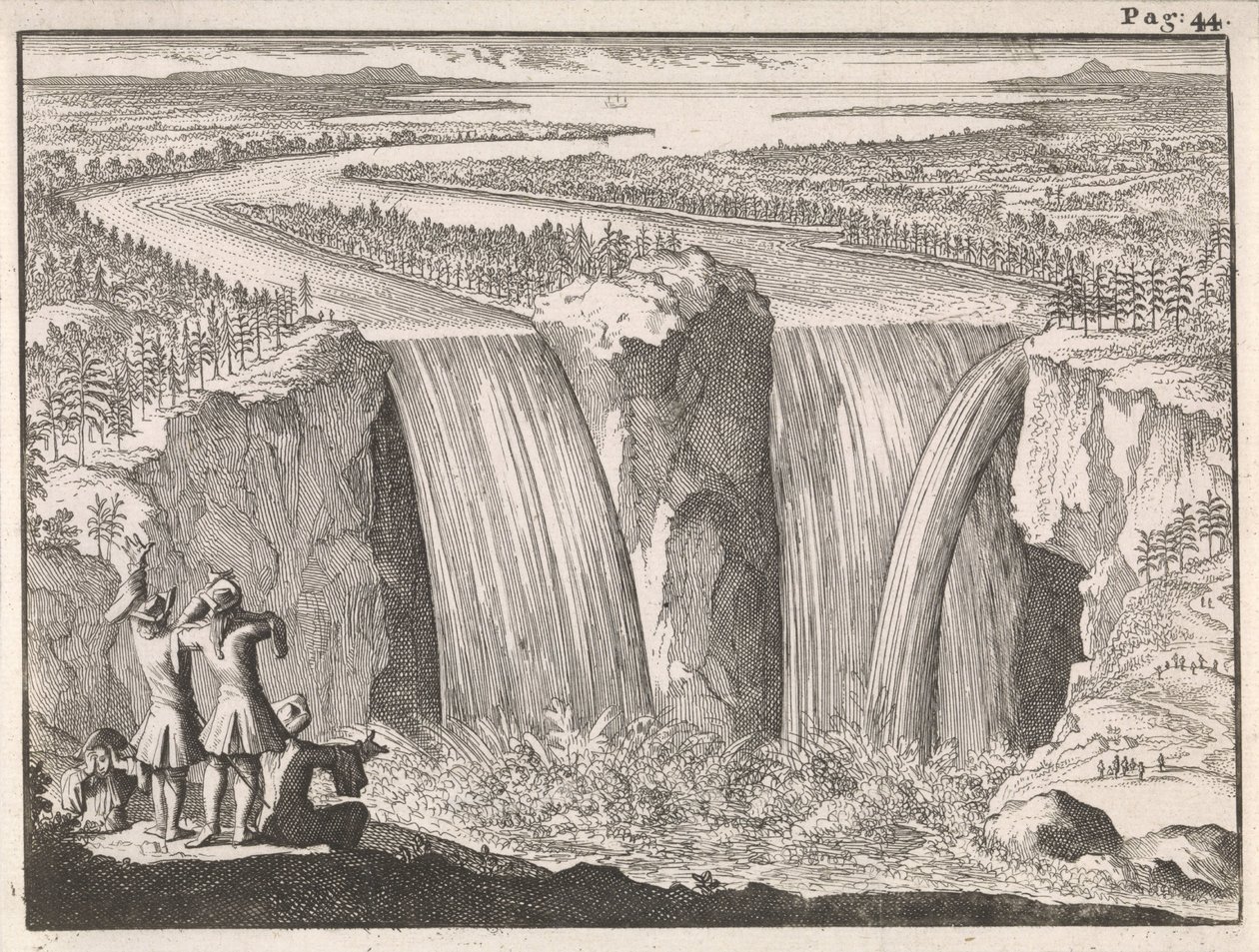 Niagarafälle von Caspar Luyken