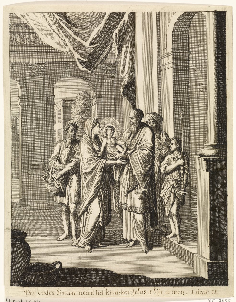 Simeon und das Christuskind von Caspar Luyken