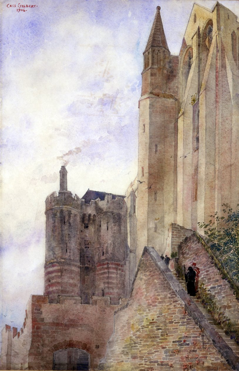 Mont Saint Michel, Frankreich, 1906 von Cass Gilbert