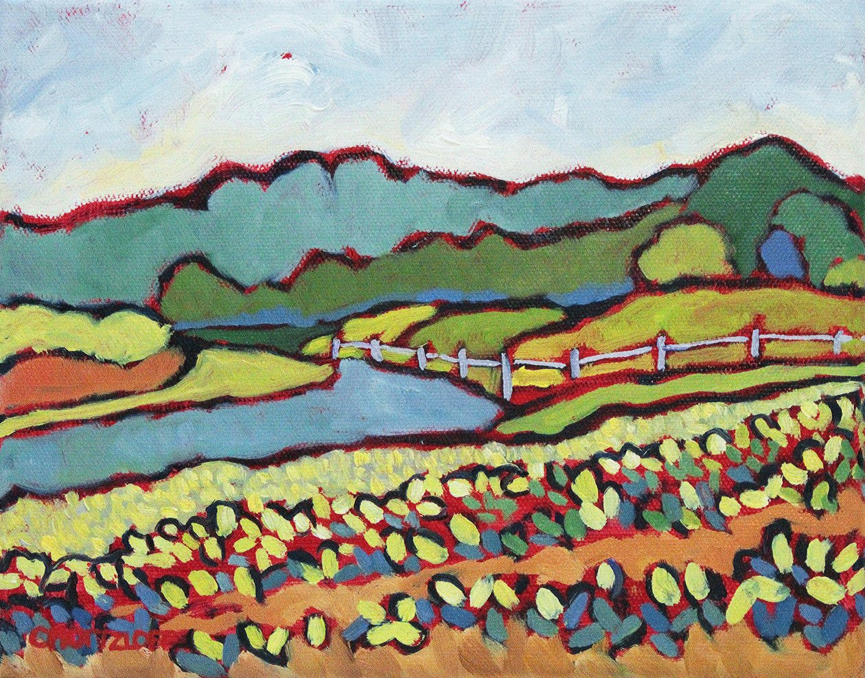 Juli auf dem Bauernhof, 2019 von Catherine J Martzloff
