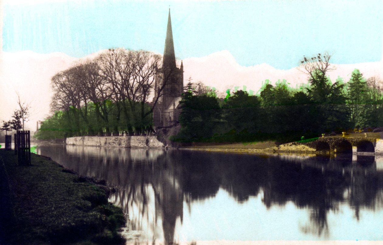 Holy Trinity Church, Stratford-upon-Avon, Warwickshire, 1926 von Cavenders Ltd