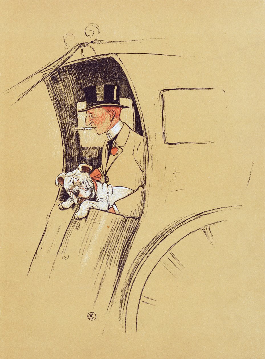 Hansom Cab von Cecil Charles Windsor Aldin