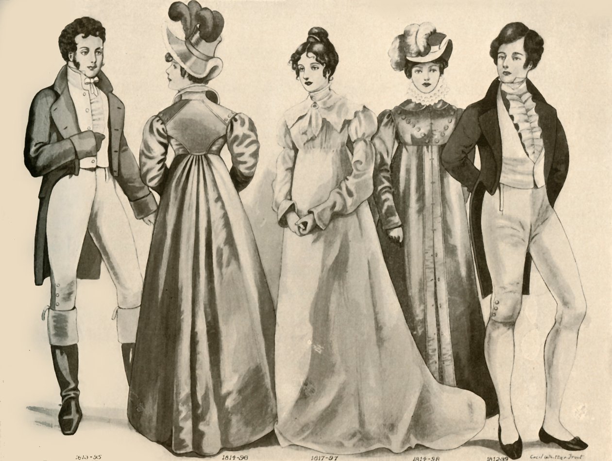 Kleidung von 1812-1828, 1907 von Cecil W. Trout