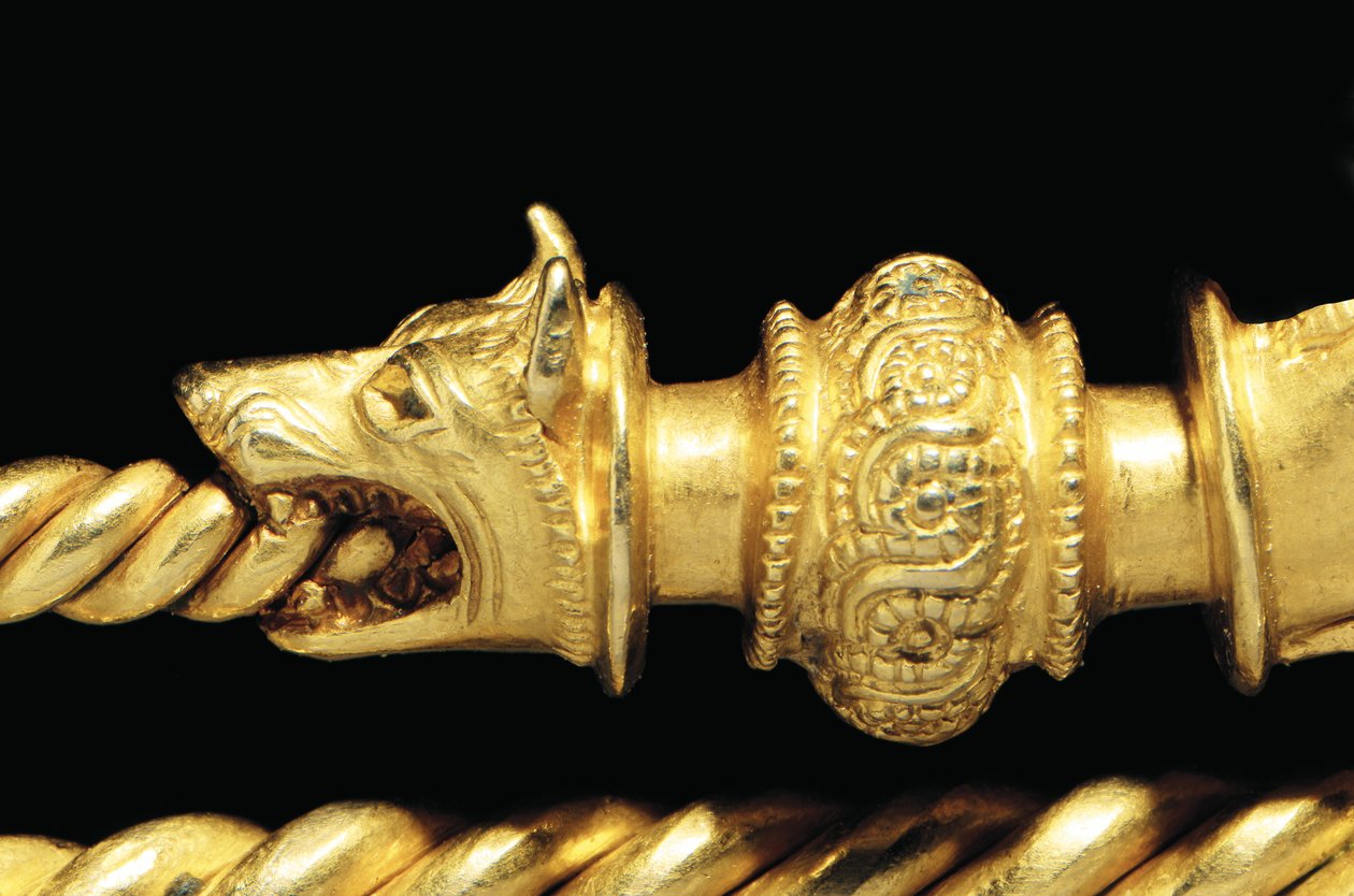 Hochbedeutende La-Tène-Kriegerfibel, Detail von Celtic