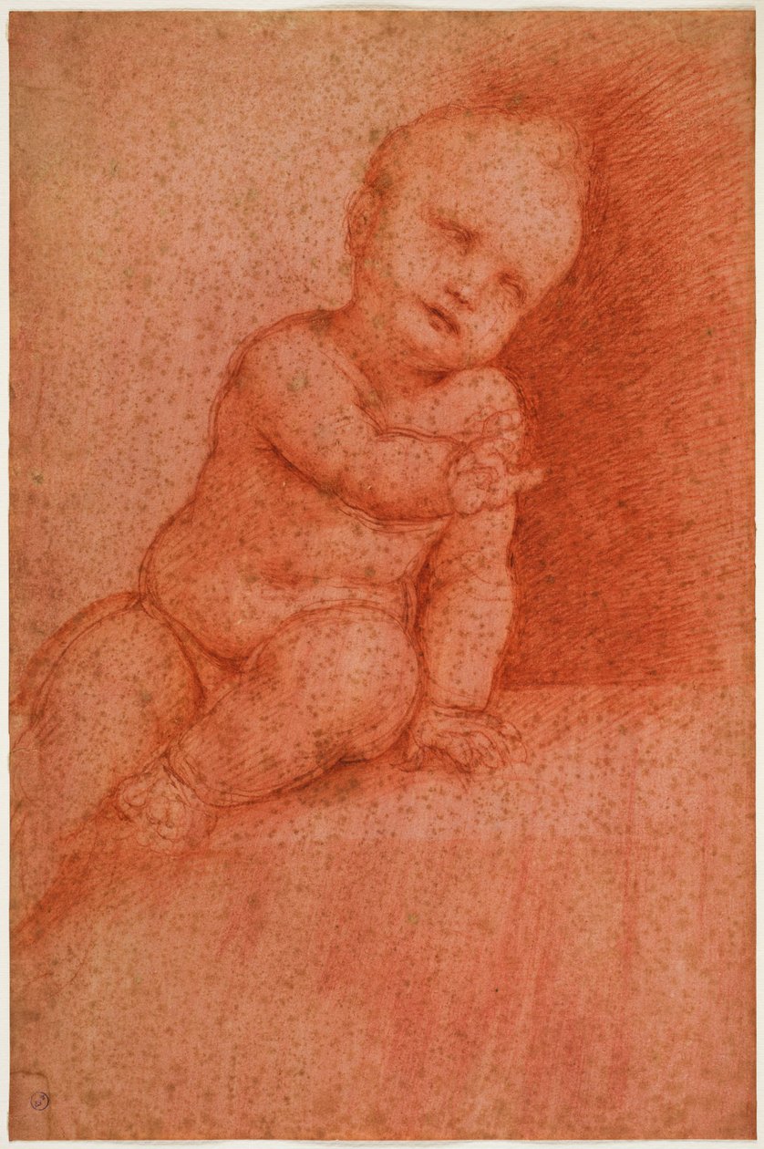 Studie eines Putto (Jesus das segnende Kind), frühes 16. Jahrhundert von Cesare da Sesto