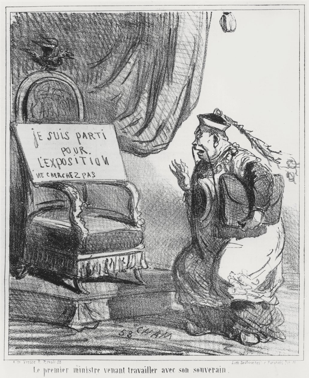 Karikatur der Weltausstellung von 1867, aus 