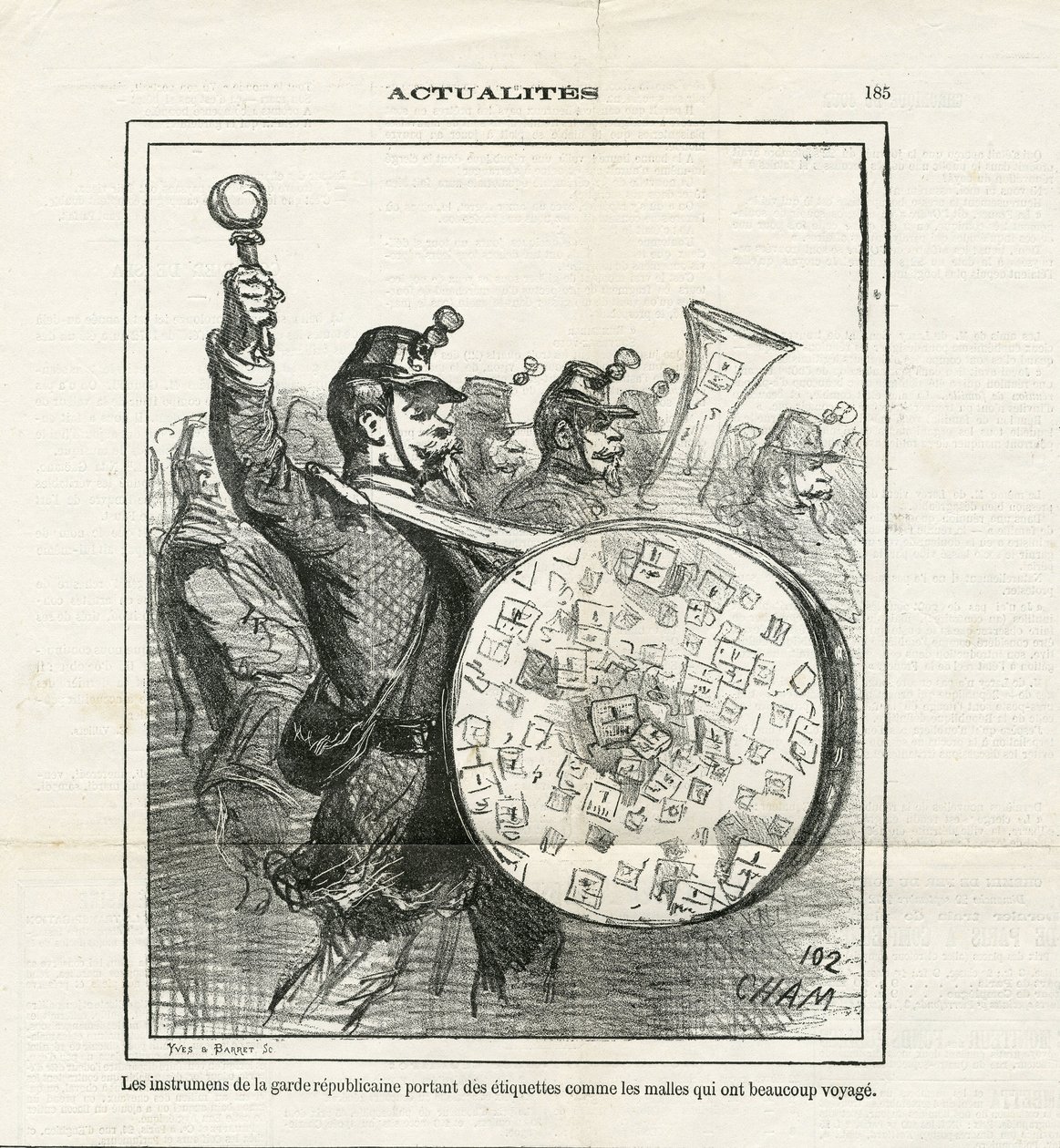 Illustration von Cham (1819-1879) in Le Charivari von Amédée de Noé