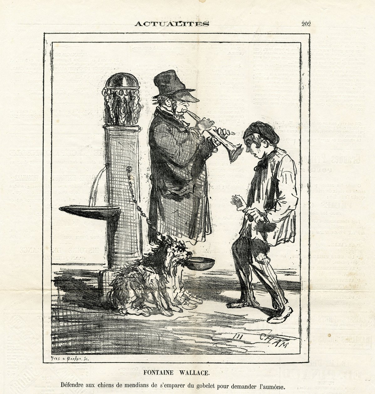 Illustration von Cham (1819-1879) in Le Charivari von Amédée de Noé