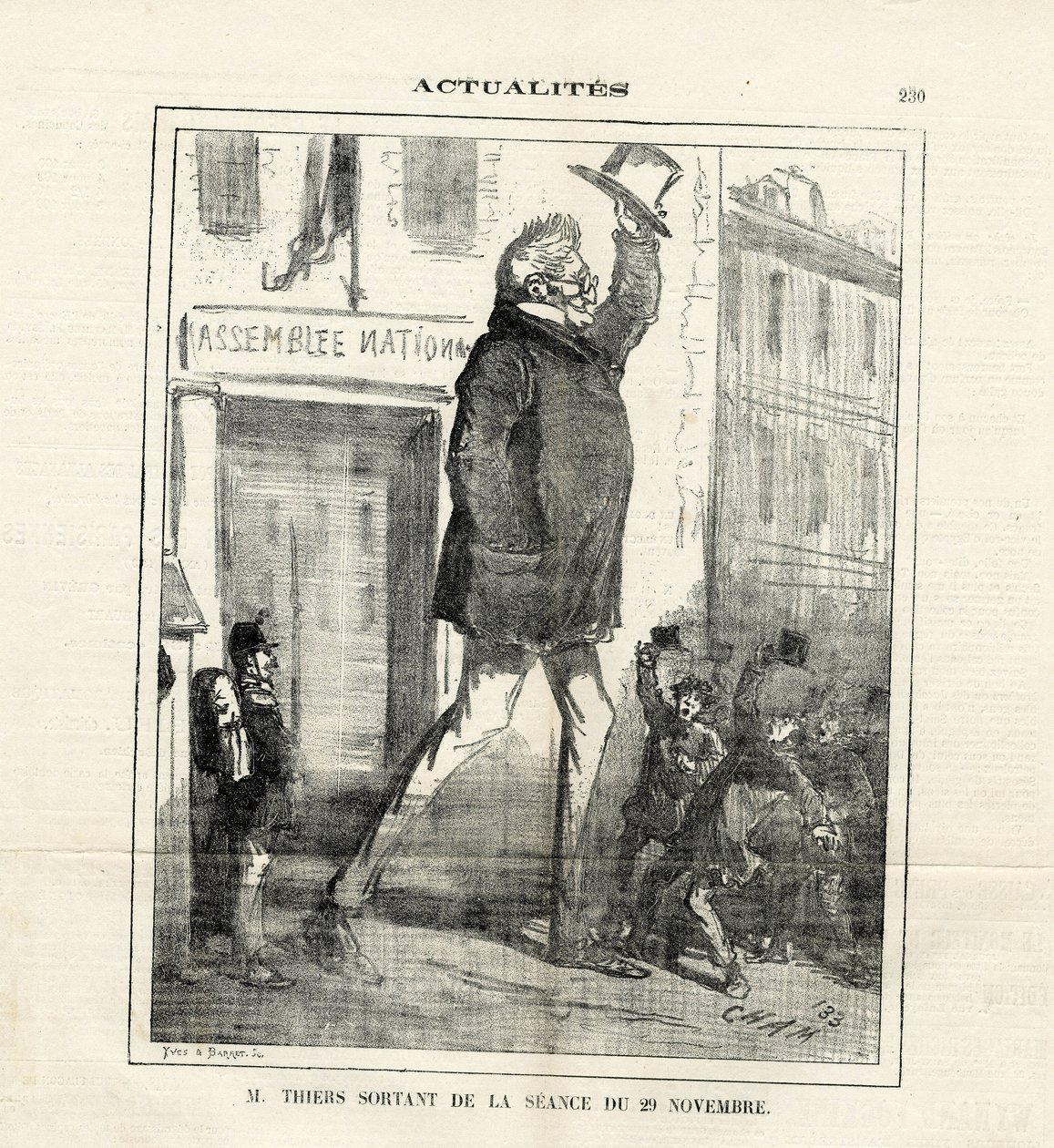 Illustration von Cham (1819-1879) in Le Charivari von Amédée de Noé