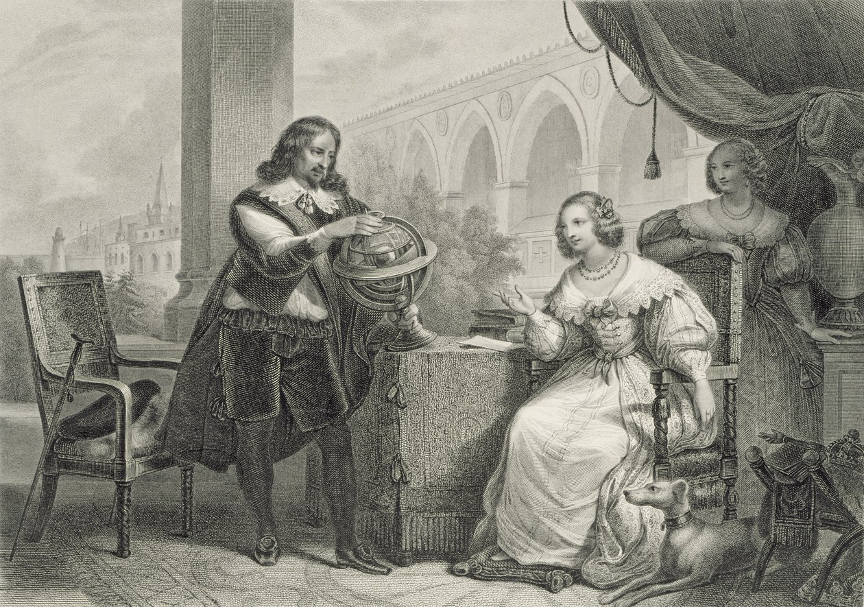 Christina (1626-89) Königin von Schweden, aus einer Serie berühmter Frauen, graviert von Jean Denis Nargeot von Charles Abraham Chasselat