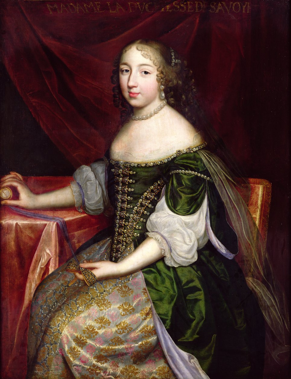 Die Herzogin von Savoyen (wahrscheinlich Christine von Frankreich) von Charles Beaubrun