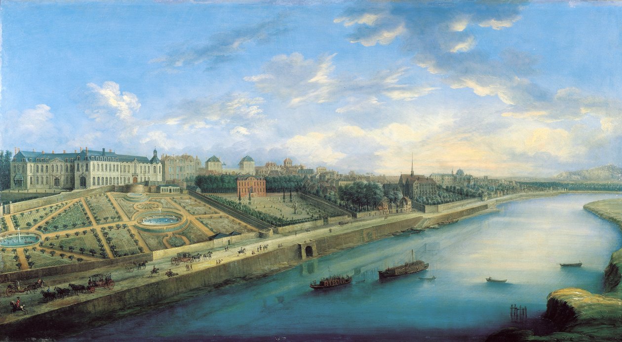 Blick auf Passy und Chaillot von Grenelle von Charles Laurent Grevenbroeck