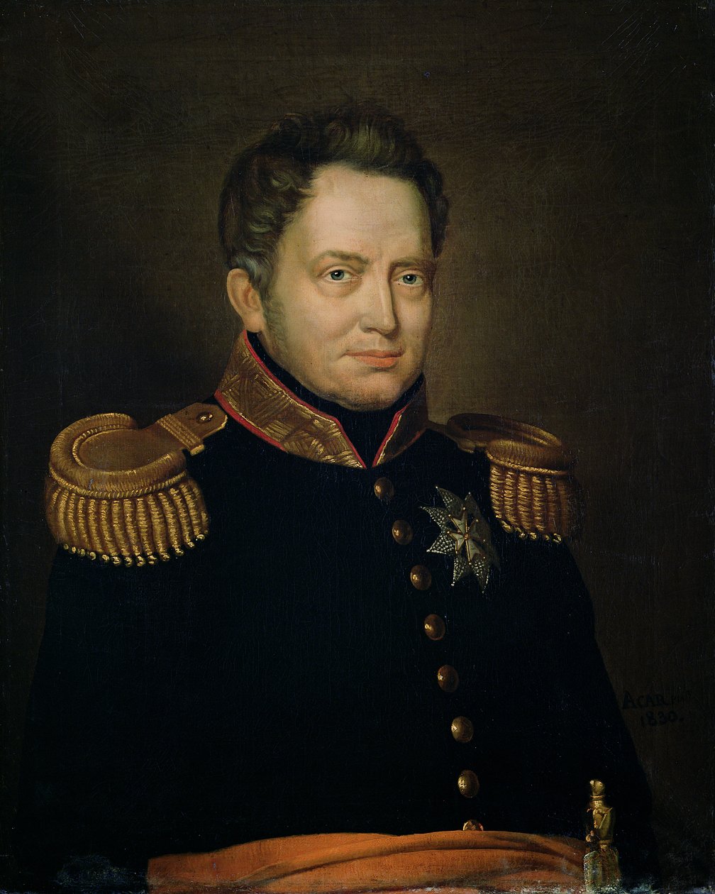 Porträt von Willem Frederik (1772-1843) Prinz von Oranien, 1830 von Charles Louis Acar