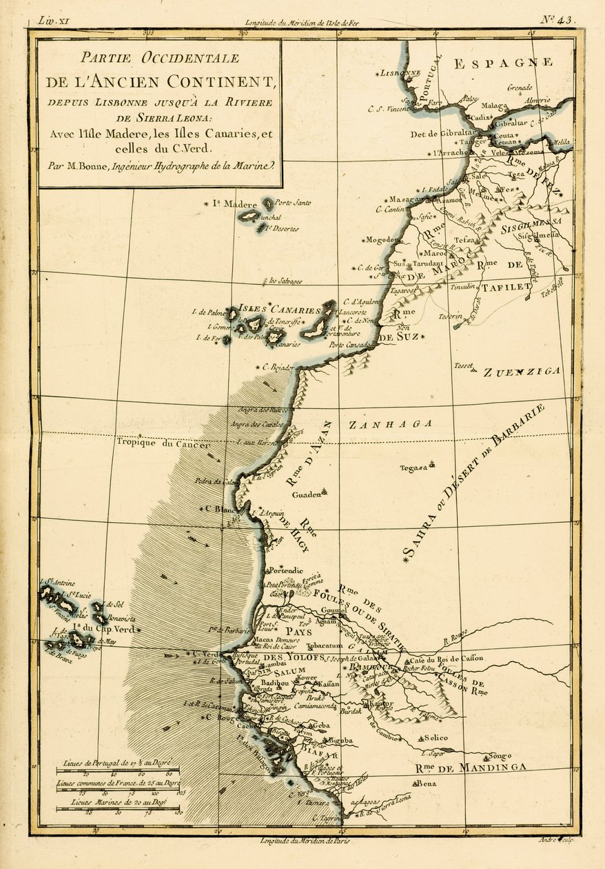 Westküste Afrikas, von Lissabon bis Sierra Leone, aus 