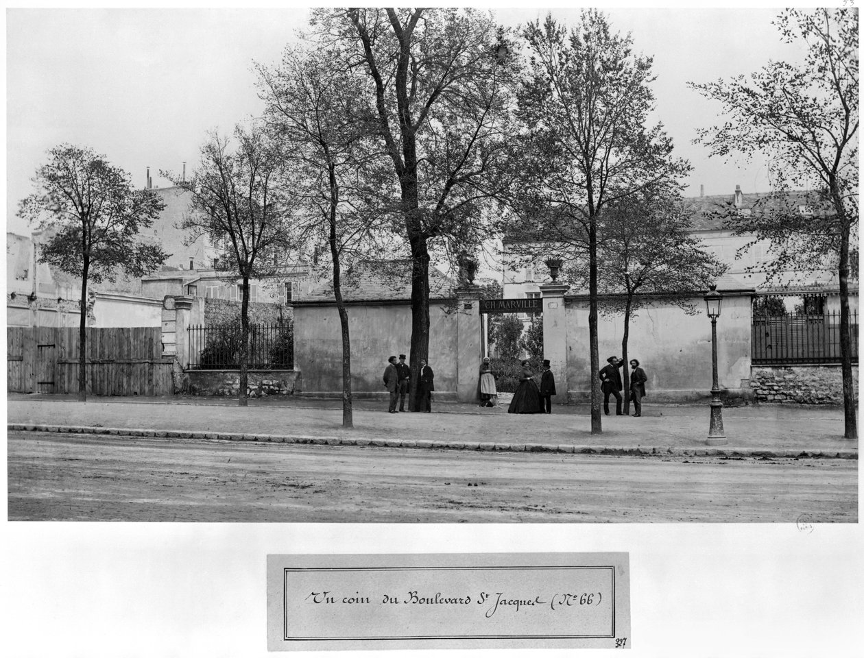 Boulevard Saint-Jacques, Nr. 66, Atelier von Charles Marville, Paris, 1858-78 von Charles Marville