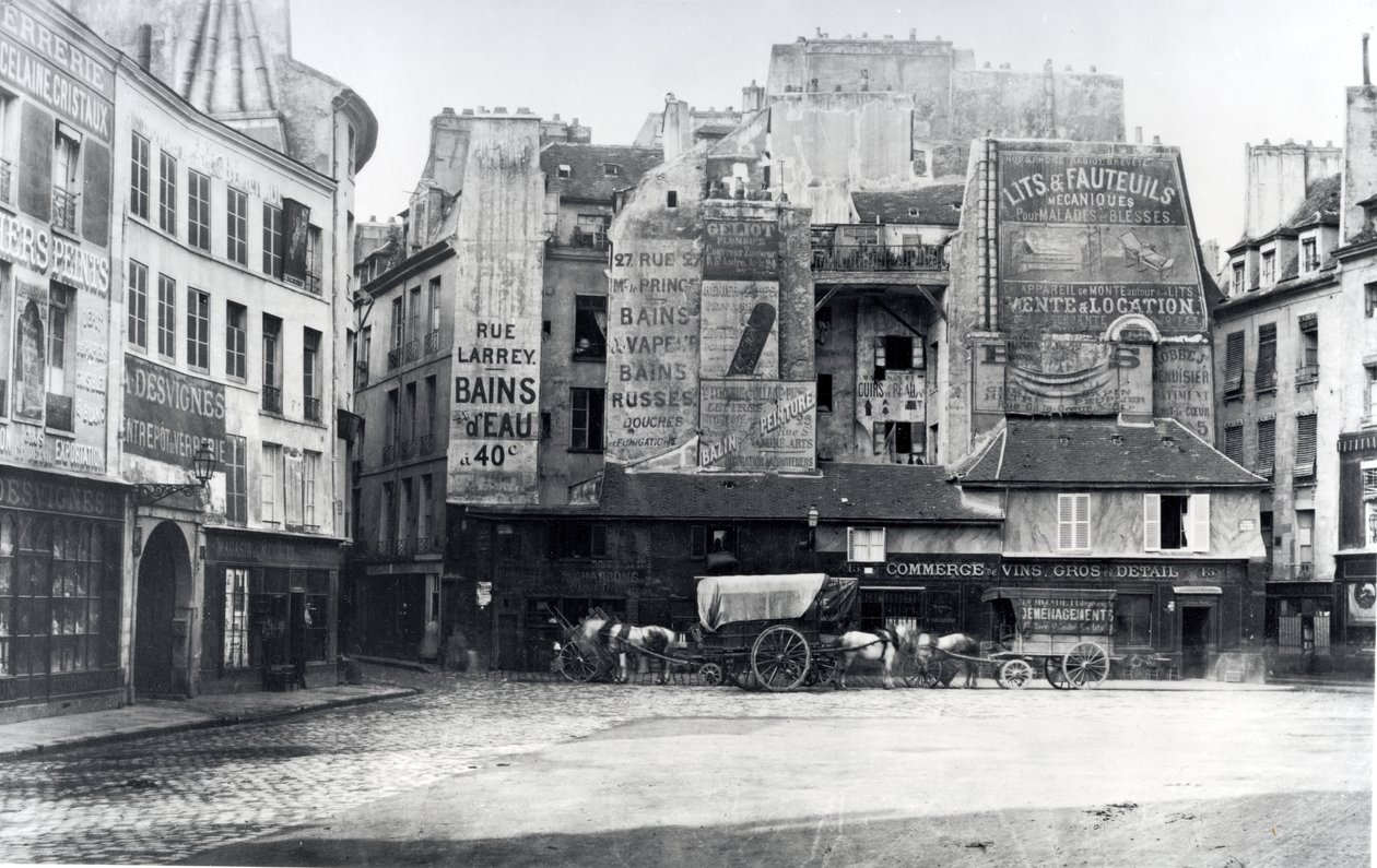 Place Saint-Andre-des-Arts, Paris, 1858-78 von Charles Marville