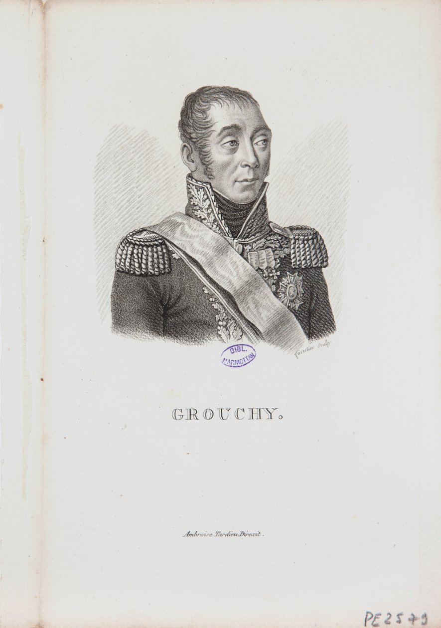 Porträt von Marschall Emmanuel de Grouchy von Charles-Aimé Forestier