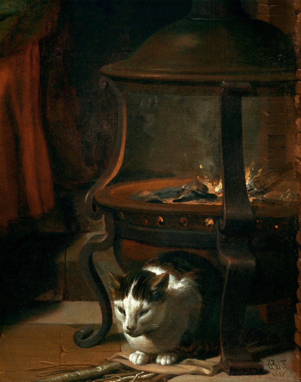Der Schlaf des Jesuskindes von Charles (attr. to) Le Brun