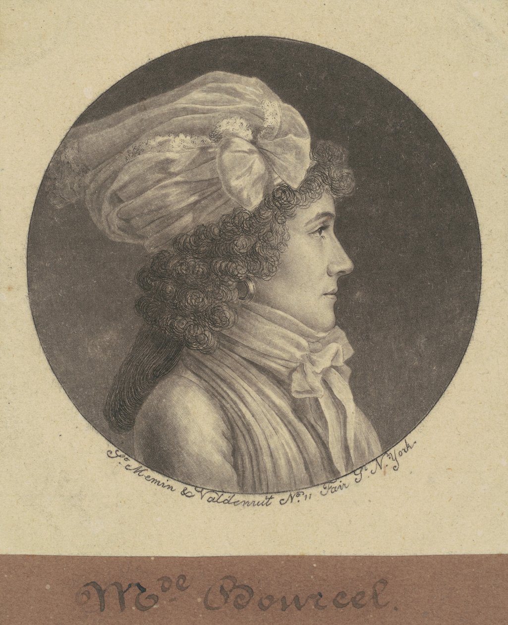 Marie Francoise Bancel von Charles B. J. Févret de Saint Mémin
