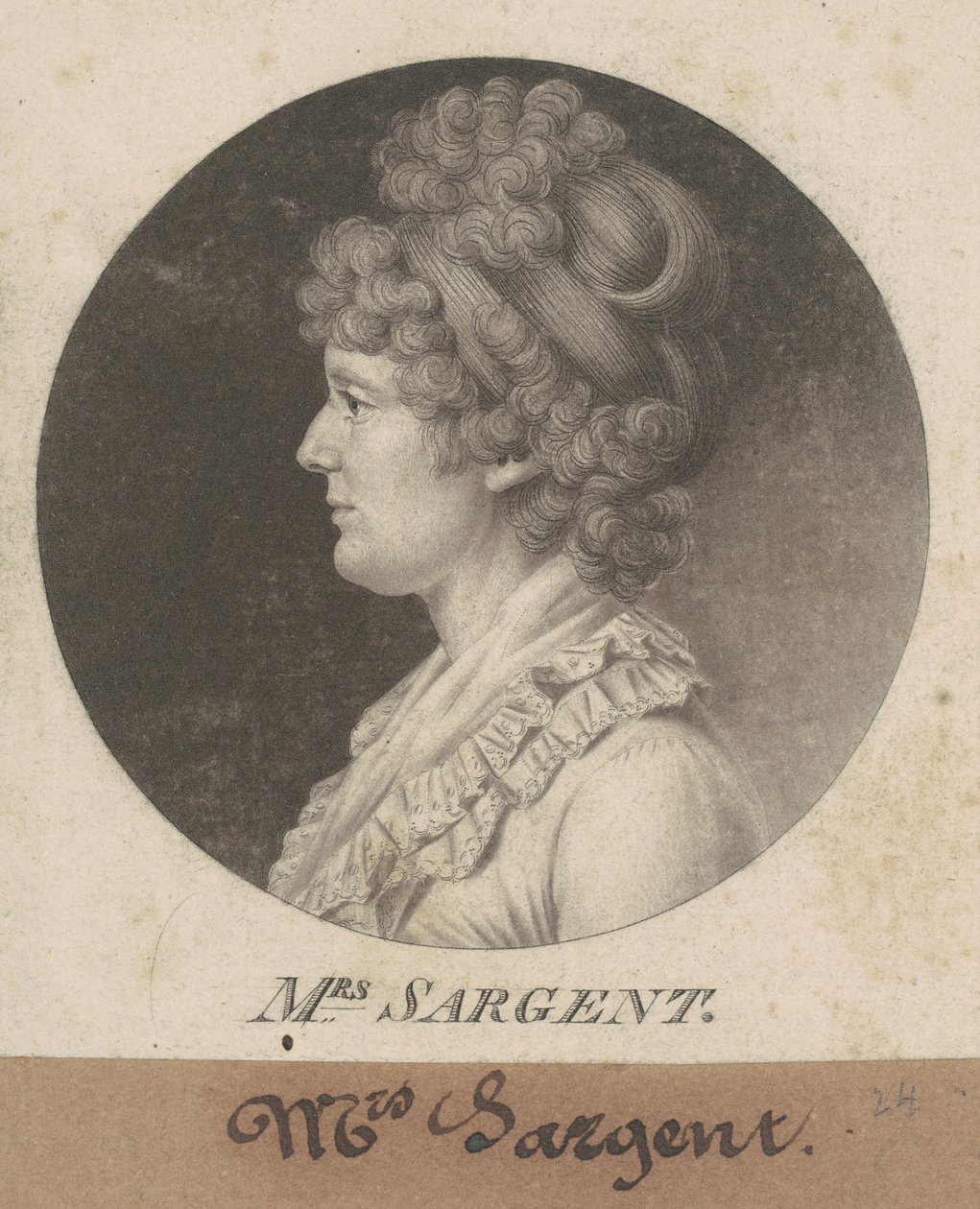 Mary Hawley Macintosh Williams Sargent von Charles B. J. Févret de Saint Mémin